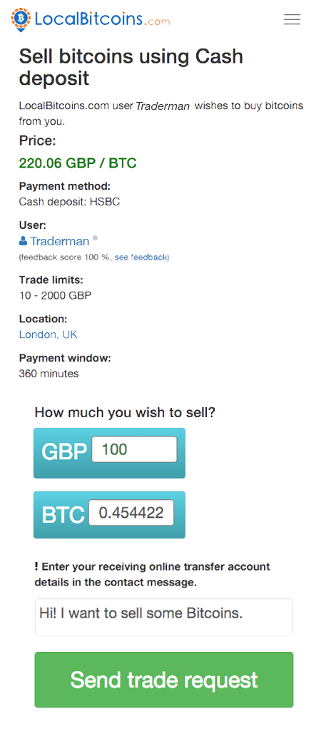 sell bitcoins okpay united